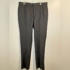 Zanetti Lanificio Di Biella grey trousers dress pants Men’s straight leg 38R